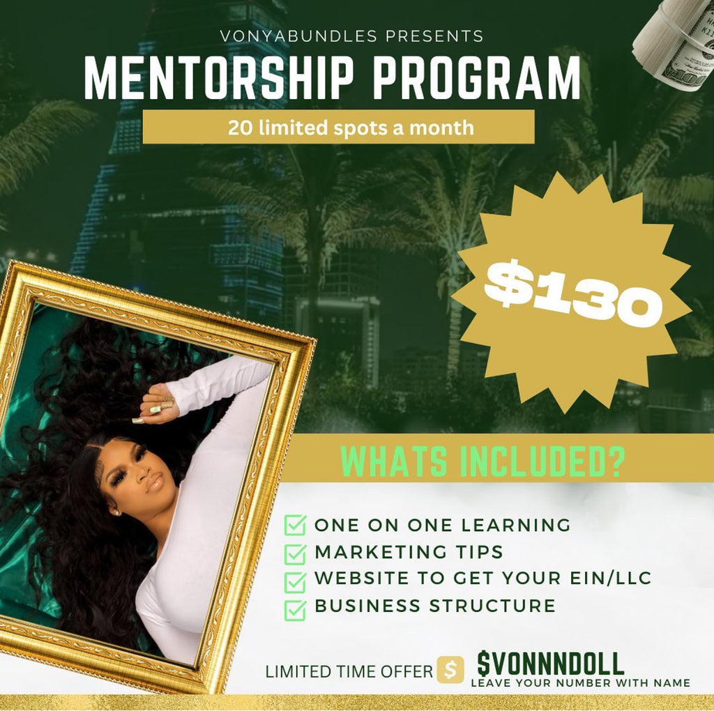 Miss entrepreneur 1:1 Business mentorship