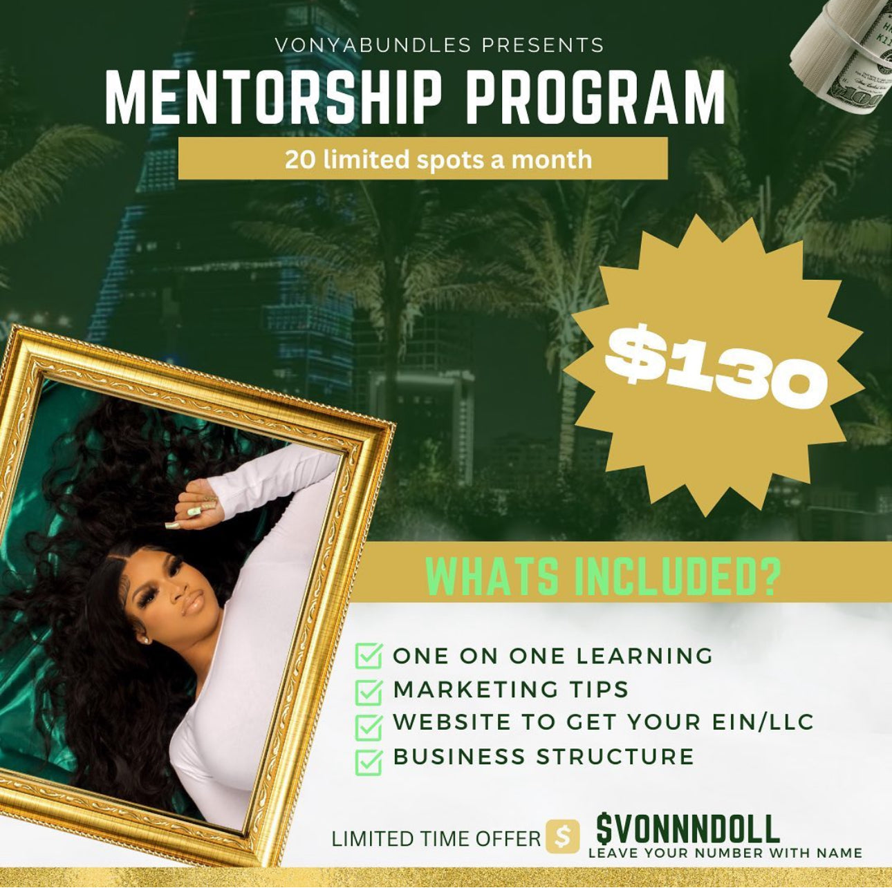 Miss entrepreneur 1:1 Business mentorship